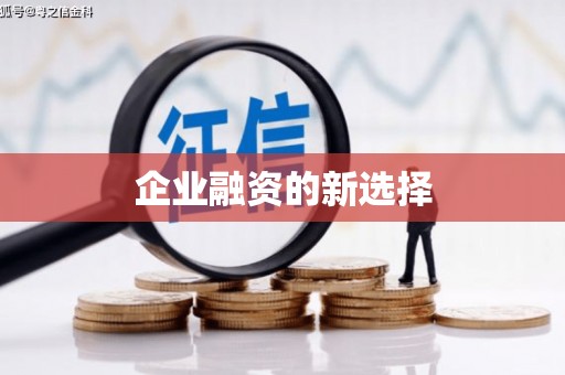 新社企业融资的新选择