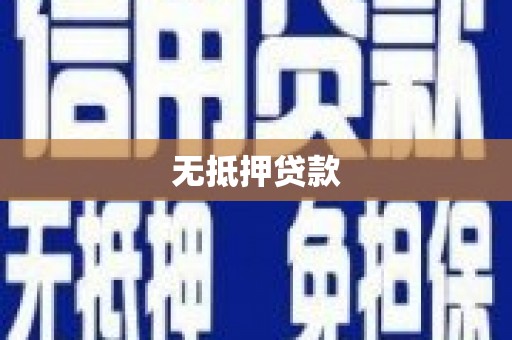 新社无抵押贷款