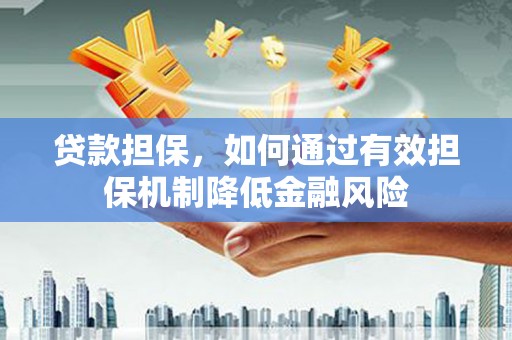 新社贷款担保，如何通过有效担保机制降低金融风险