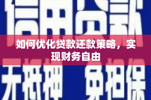 新社如何优化贷款还款策略，实现财务自由