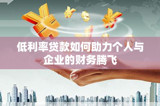 新社低利率贷款如何助力个人与企业的财务腾飞