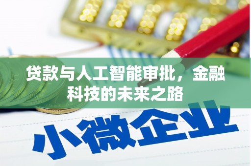新社贷款与人工智能审批，金融科技的未来之路