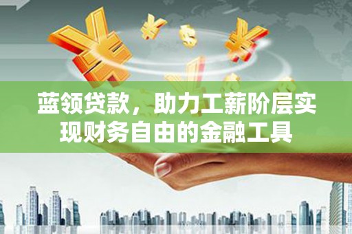 新社蓝领贷款，助力工薪阶层实现财务自由的金融工具