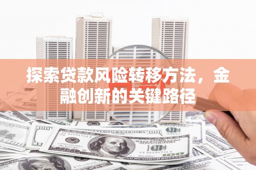新社探索贷款风险转移方法，金融创新的关键路径