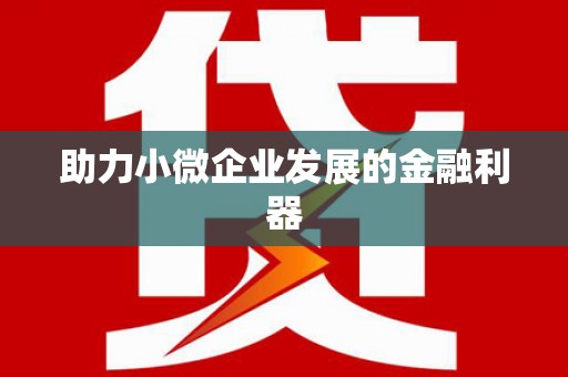 新社助力小微企业发展的金融利器