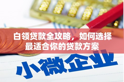 新社白领贷款全攻略，如何选择最适合你的贷款方案